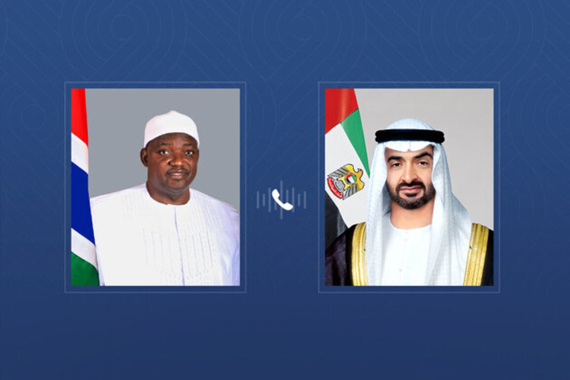 UAE President receives phone call from President of The Gambia condemning Iranian attacks against the UAE