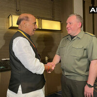 Rajnath Singh meets Belarusian counterpart on sidelines of SCO summit in Qingdao, China
