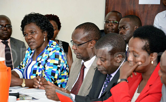  ormer orks and transport minister onica zuba extreme left appears before the physical infrastructure committee along with   llen aginaright
