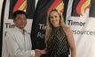  Vice president of BGP Indonesia Huo Gechao, and Timor Resources managing director Suellen Osborne 