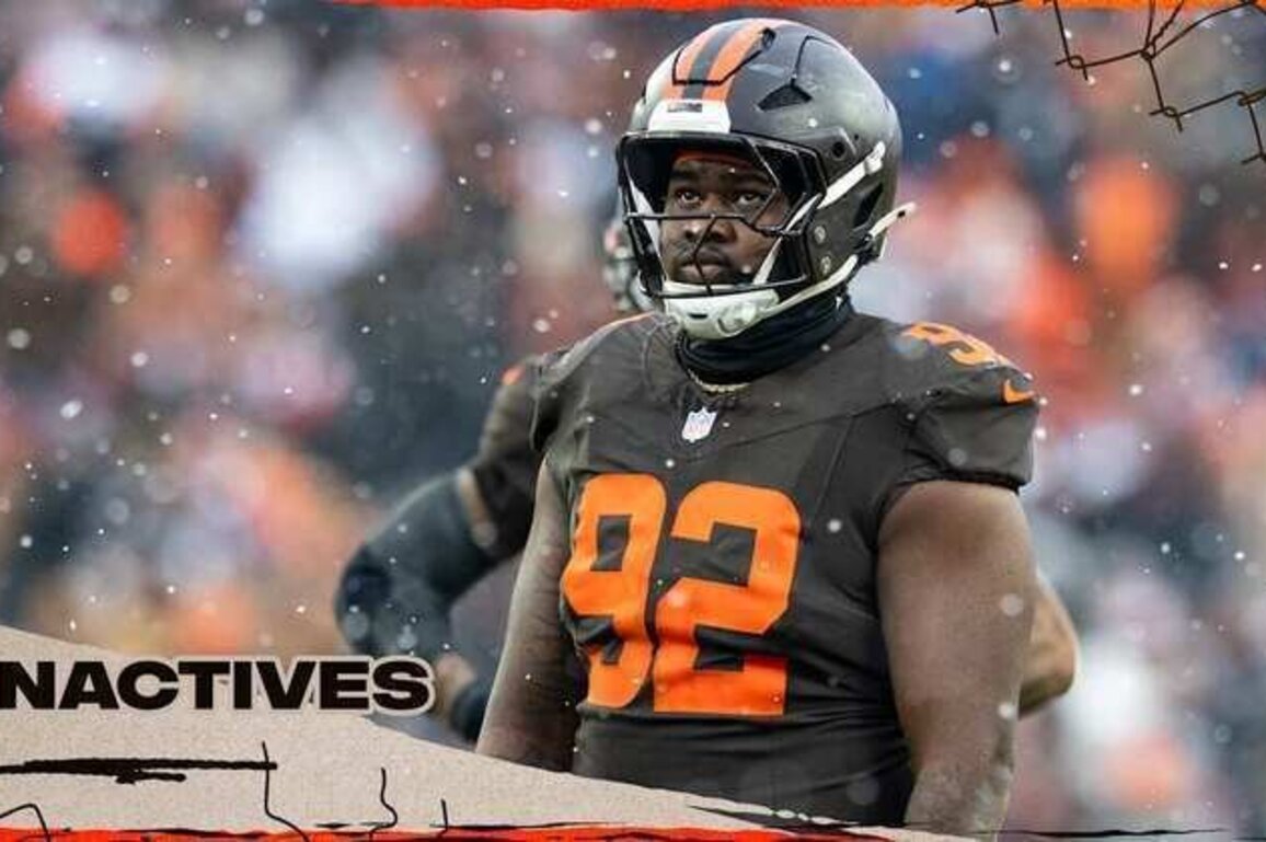 Browns announce inactives for Week 18 vs. the Bengals
