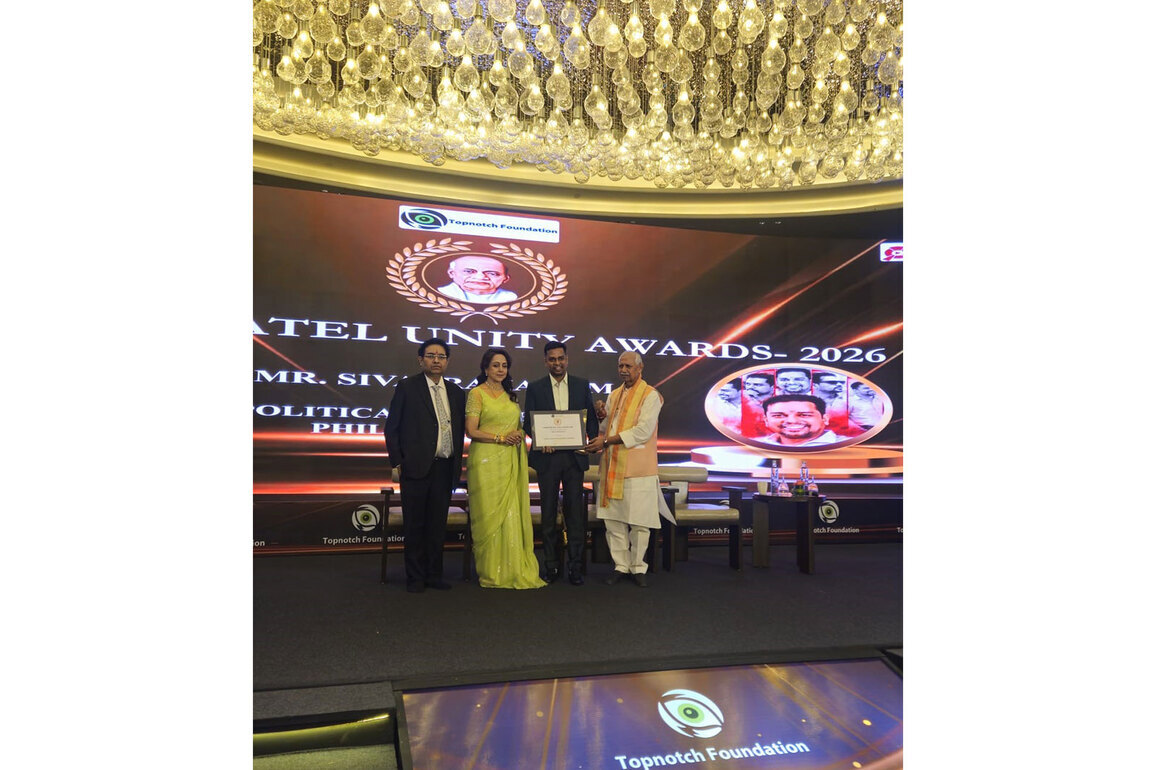 Sivaprakash M from Valady, Tamil Nadu, Honoured at Sardar Patel Unity Awards 2026 in New Delhi