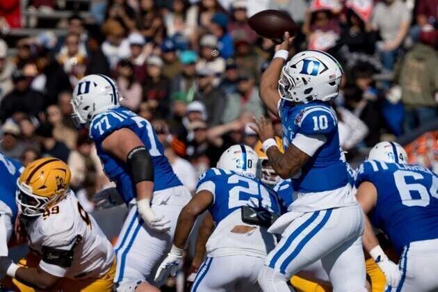 Duke outscores Arizona State as offenses shine in Sun Bowl