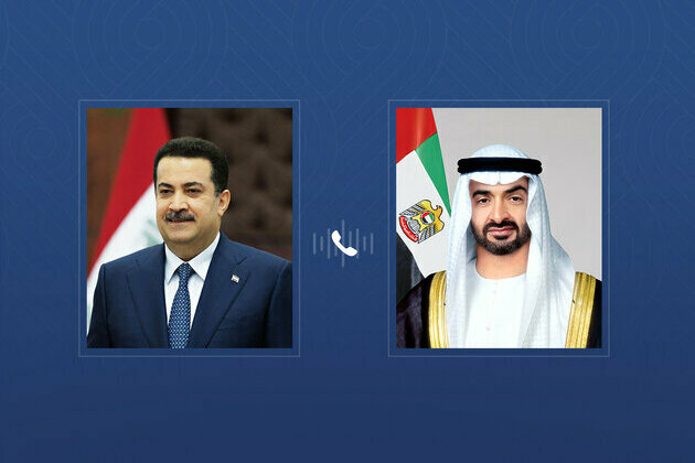 UAE President, Iraqi Prime Minister hold phone call to discuss bilateral ties, regional developments