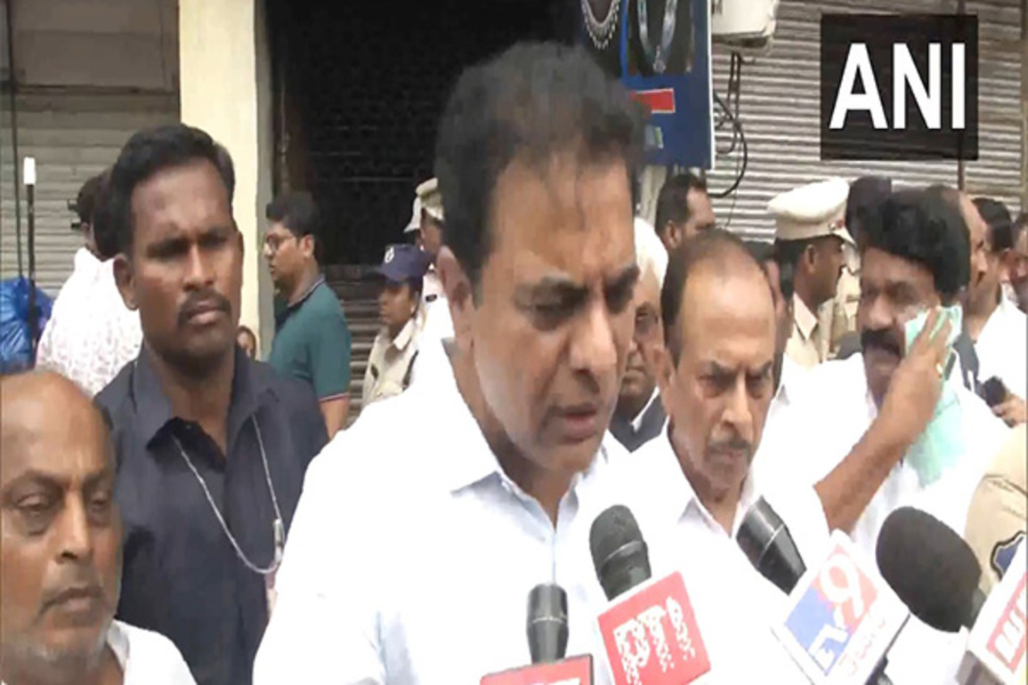 "Criminal negligence": KTR demands Rs 25 lakh each for Hyderabad fire tragedy victims' kin