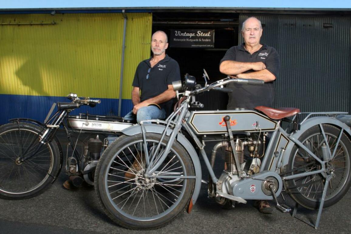 WAs unique vintage motorcycle mudguard business is a steal at any price