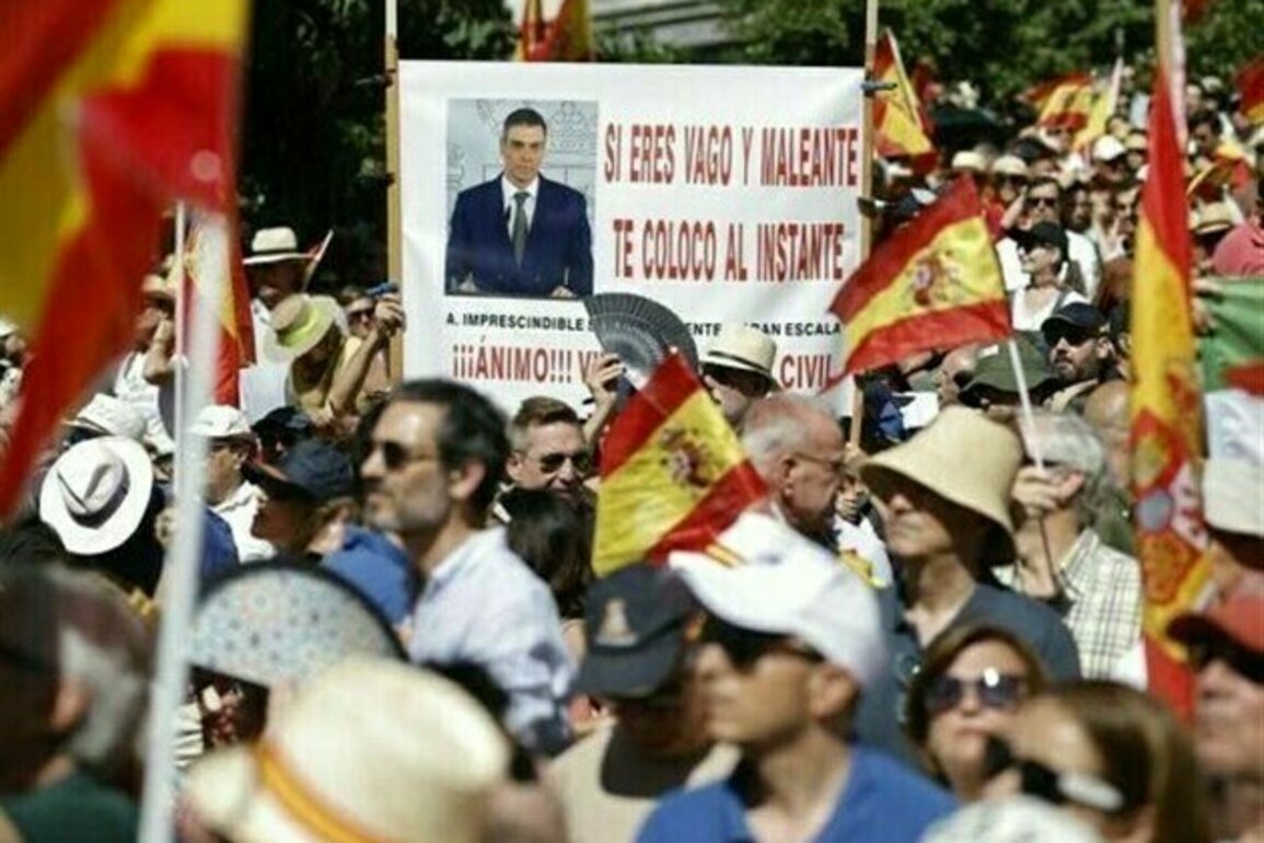 Tens of Thousands Join Anti-Government Protest in Madrid