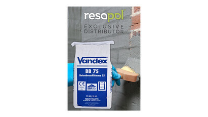Leading tanking solution, Vandex BB 75, available from Resapol
