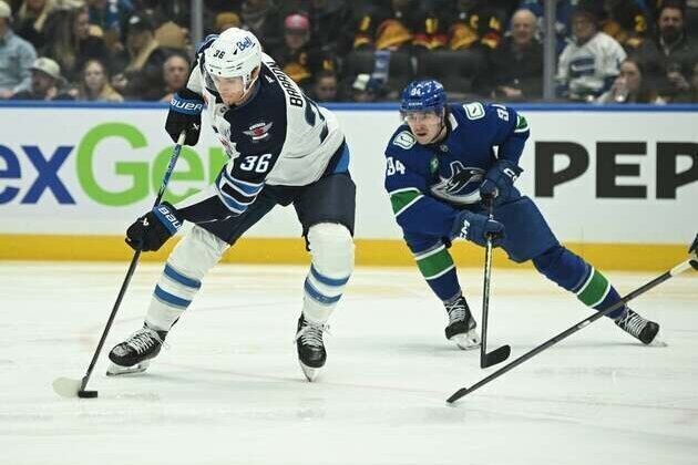 Cole Perfetti's overtime goal sends Jets past Canucks