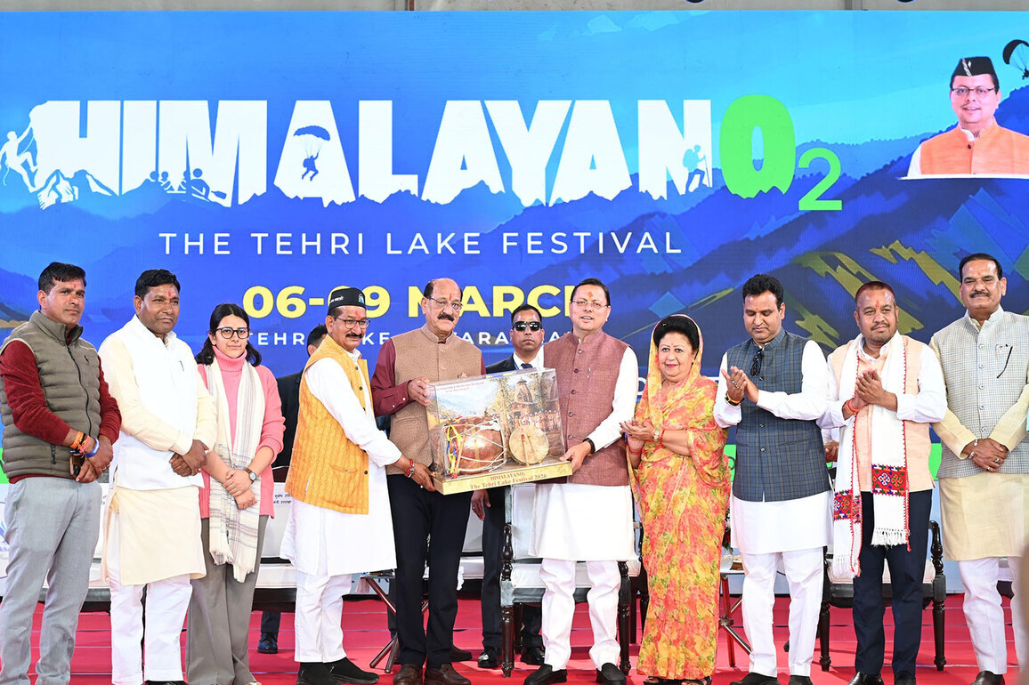Uttarakhand CM Dhami inaugurates Himalayan O Tehri Lake Festival