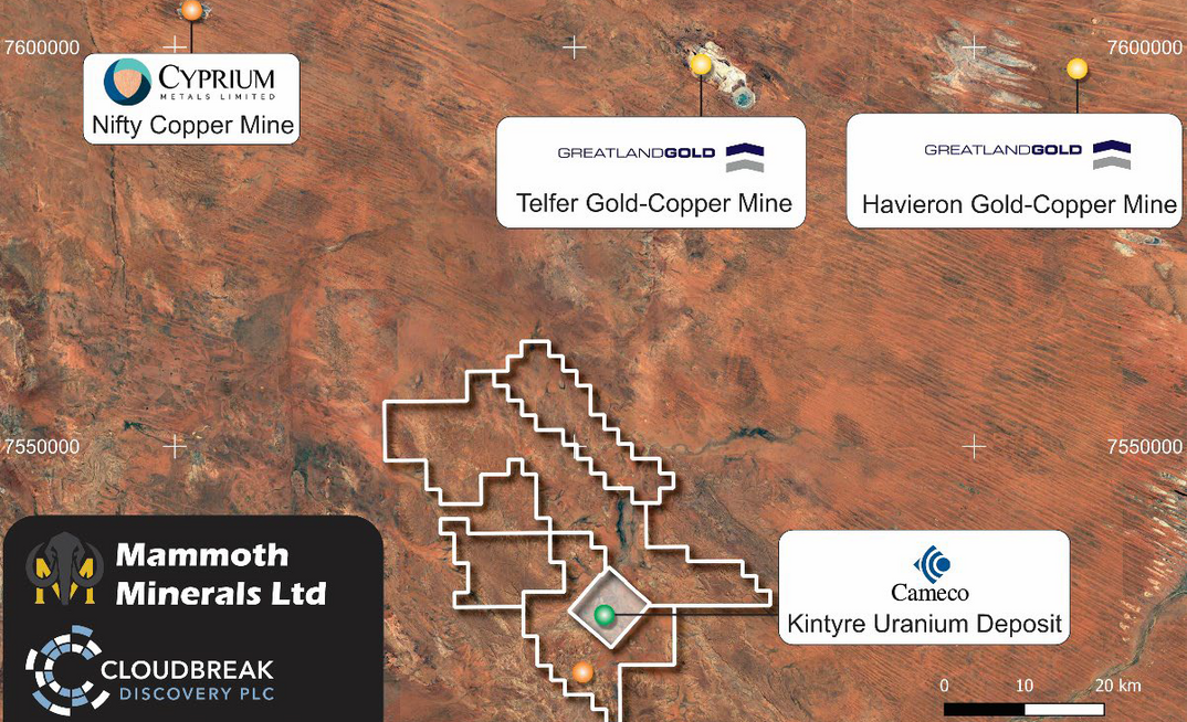 UK's Cloudbreak lands near Telfer