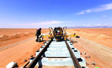 Chinesa CRCC constroi ferrovia no deserto da Argélia para mina de minério de ferro Gâra Djebilet/Divulgação