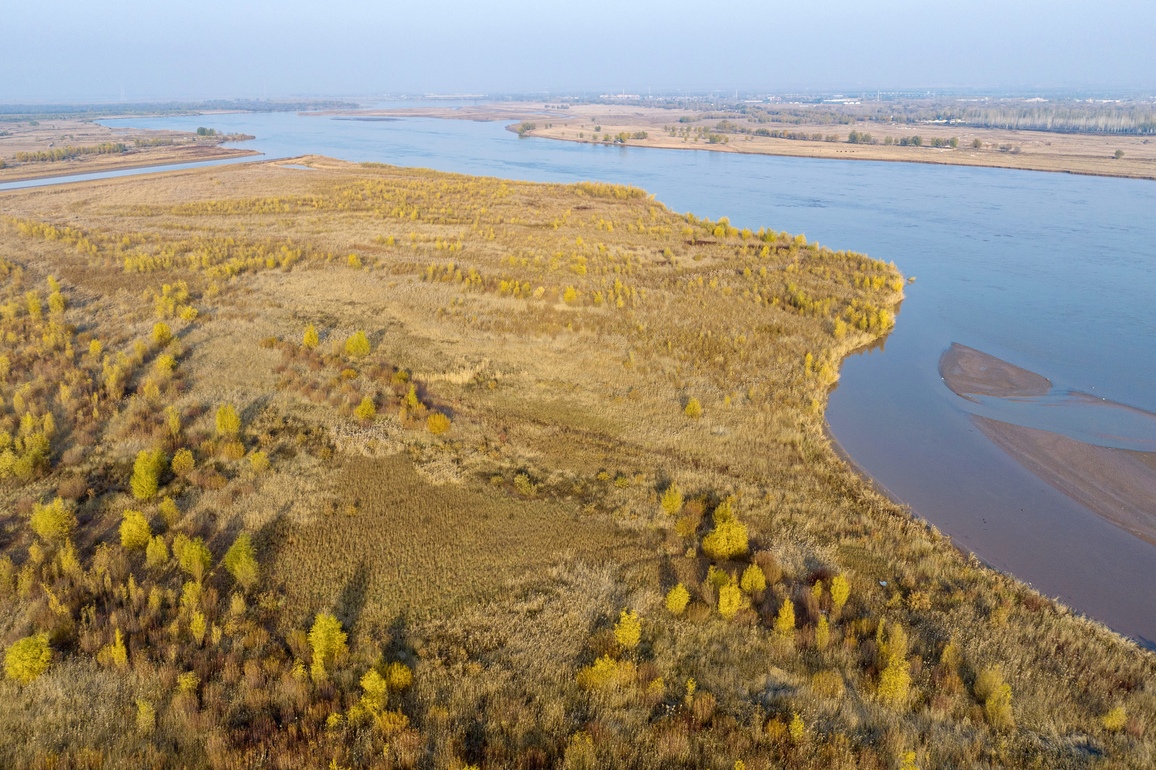 (VistaNingxia) CHINA-NINGXIA-YELLOW RIVER-AUTUMN SCENERY (CN)
