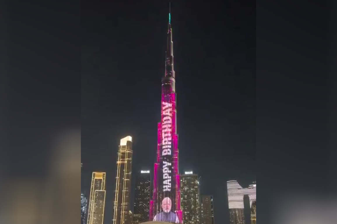 Dubai's Burj Khalifa lights up to celebrate PM Modi's 75th birthday