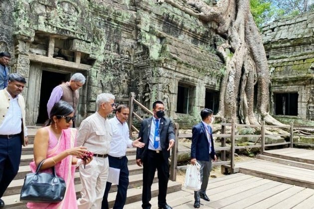 Jaishankar visits 12th century Ta Prohm Temple in Cambodia