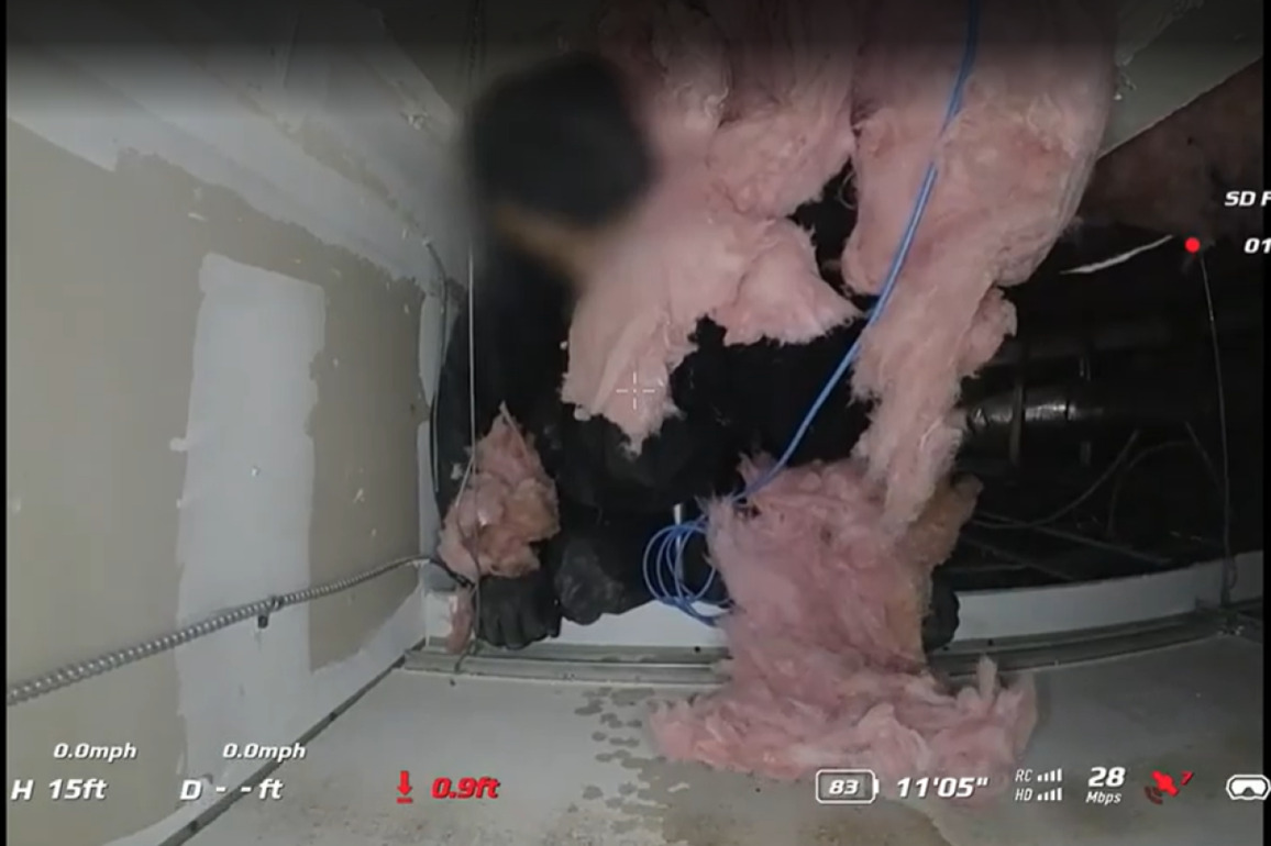 Watch- Calif. PD's drone finds burglary suspect hiding in ceiling