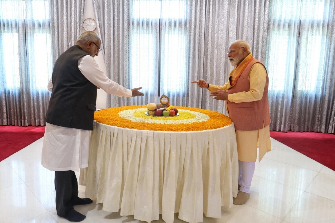 PM Modi meets VP Radhakrishnan, extends greetings on Tamil New Year 'Puthandu