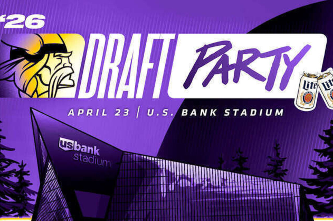 Vikings to Host 2026 Miller Lite Draft Party at U.S. Bank Stadium