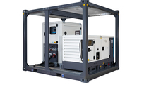 The Atlas Copco modular hybrid generator EPH combines the ZBP energy storage system with a QAS Stage-V generator in a single, durable crash frame
