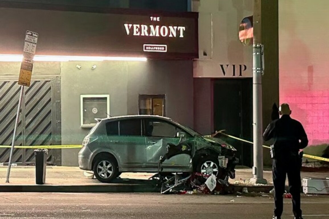 30 reported injured after car rams into crowd outside Los Angeles nightclub