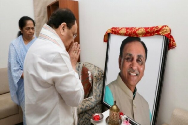 "Irreparable loss for BJP:" JP Nadda on former Gujarat CM Vijay Rupani's demise
