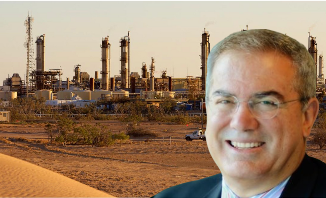 Bass Oil’s Vanessa field is in Origin’s sights for a potential offtake deal. Pictured: Bass Oil MD Tino Guglielmo at the Santos-operated Moomba gas hub, where Origin processes Cooper Basin gas.