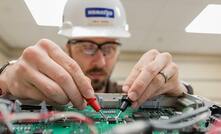  A Komatsu team member working on SR technology