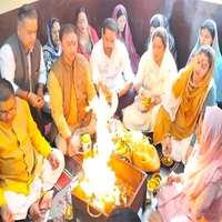 Shimla residents hold special prayers and Yagna for relief from floods and rains in North Indian states