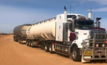  Road train arrives to collect crude produced from Bass Oil's Cooper Basin assets.