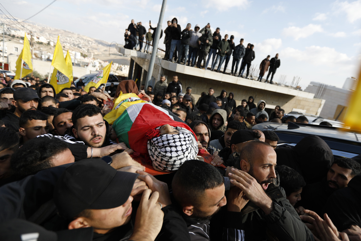 MIDEAST-WEST BANK-BETHLEHEM-FUNERAL