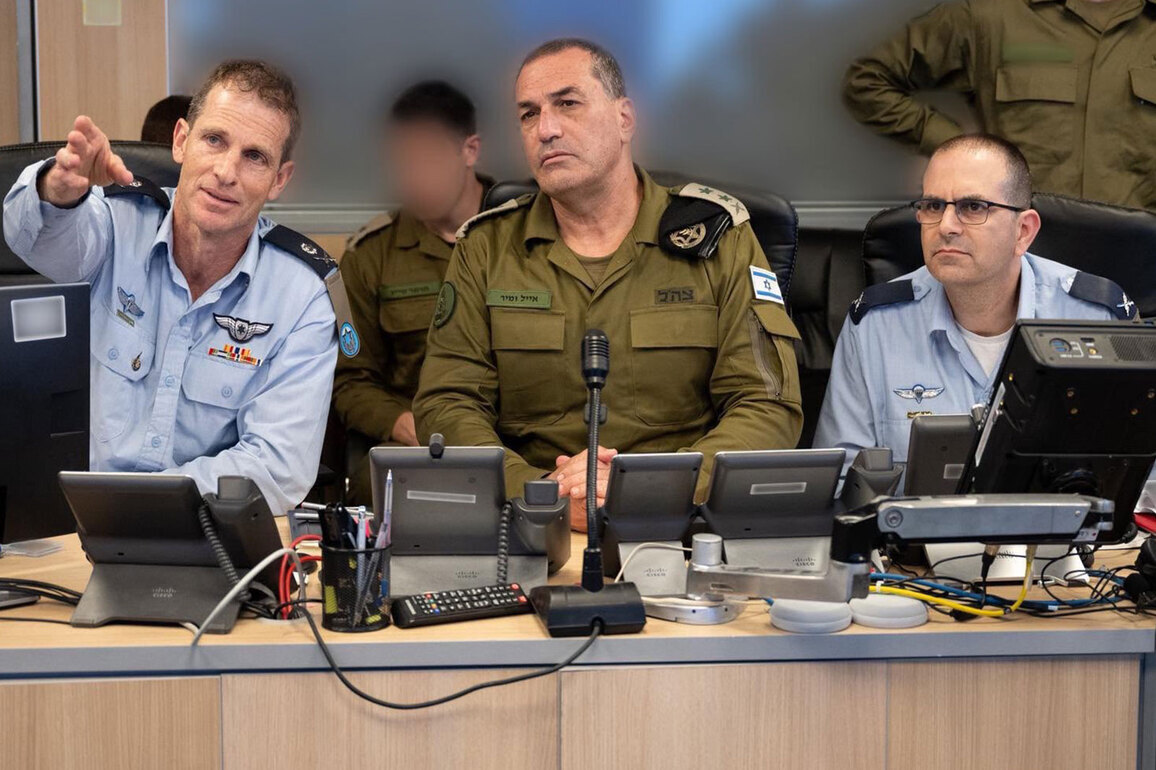 Israeli Army Chief "commanding" strikes on Iran, says military
