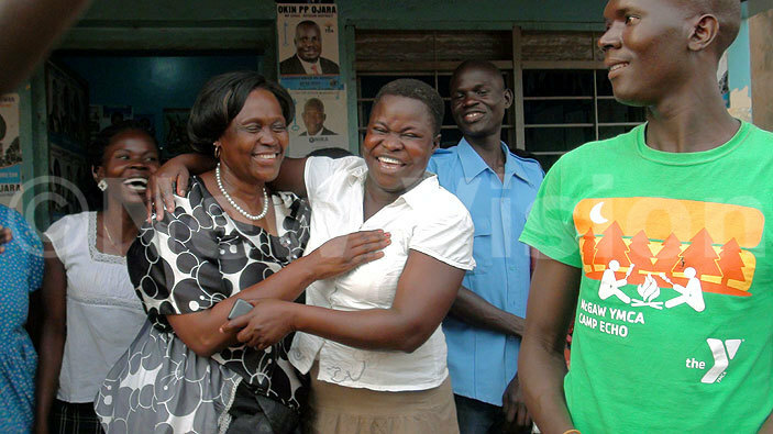  eatrice nywar farleft celebrates with her supporters at her campaign office redit okorachboi