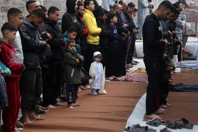 MIDEAST-GAZA CITY-EID AL-FITR-PRAYER