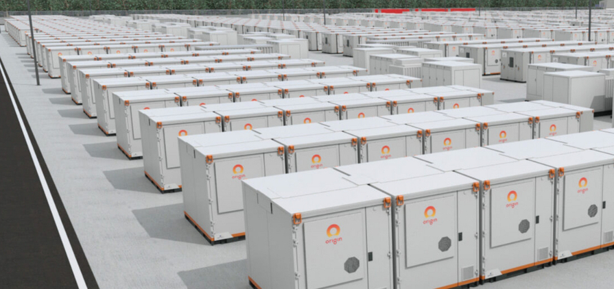 An artist's impression of the battery energy storage system at Eraring.