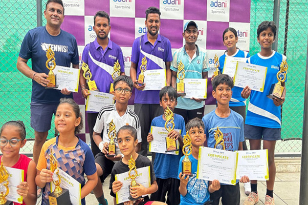 Adani Sportsline's state-level tennis tournament concludes with record participation
