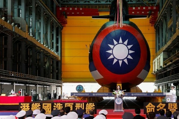 Taiwan unveils first-ever domestically built submarine