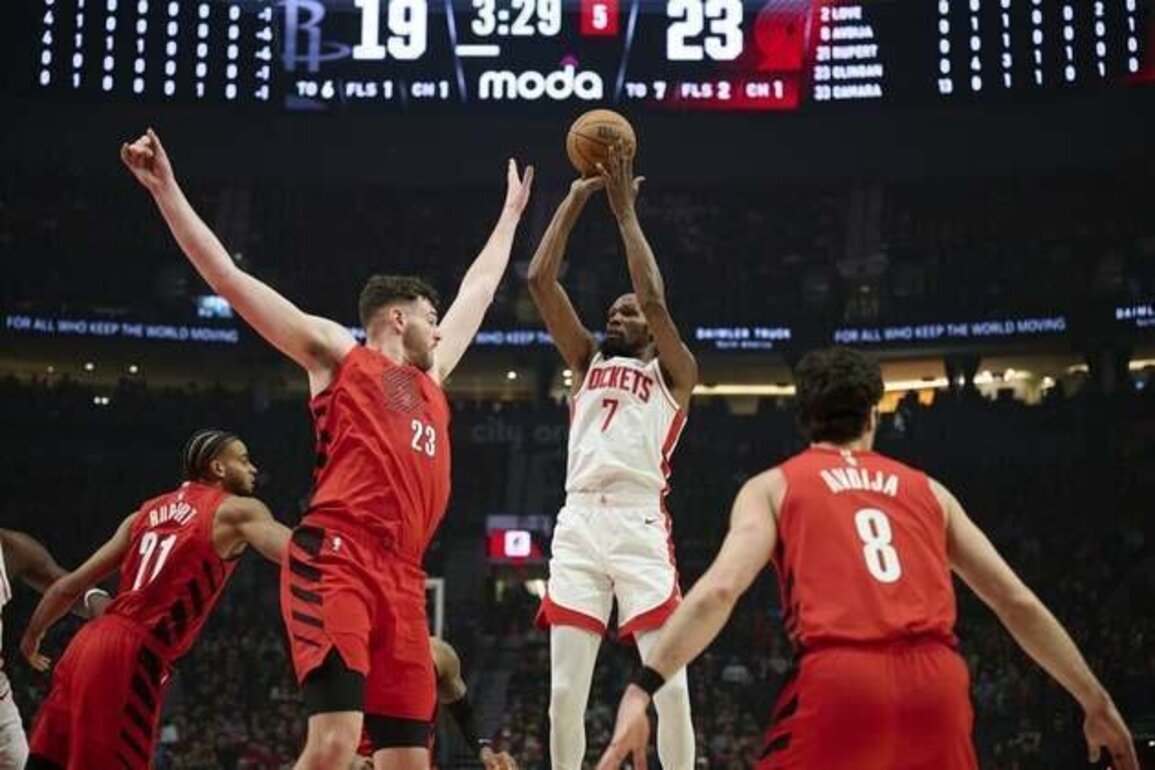 Trail Blazers spoil Kevin Durant's milestone in win over Rockets