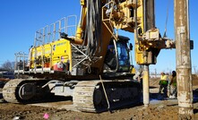  Linde-Griffith worked with ECA to equip the BG 36 H with 510mm FDP tooling to drill 1,322 FDP piles from 52 to 57ft