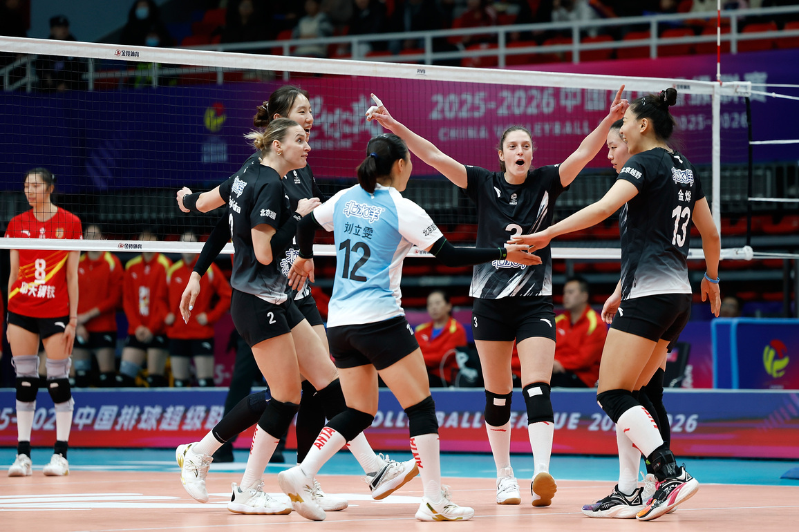 (SP)CHINA-BEIJING-VOLLEYBALL-CHINA VOLLEYBALL LEAGUE-BEIJING VS JIANGSU (CN)