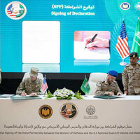 Saudi Defense Ministry signs partnership agreement with US National Guard of Indiana, Oklahoma