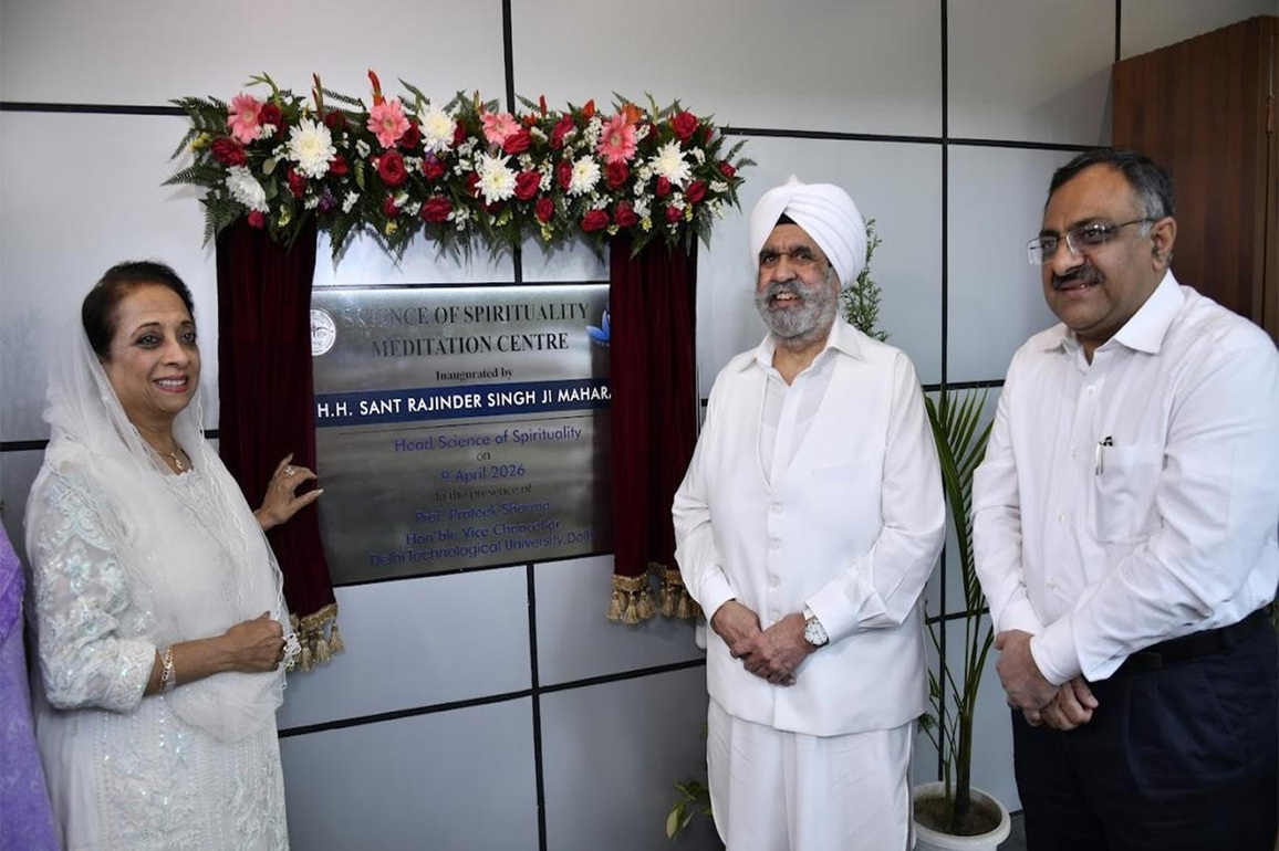 Sant Rajinder Singh Ji Maharaj Inaugurates the Science of Spirituality Meditation Centre at Delhi Technological University