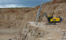  Epiroc’s SmartROC T35 surface drill rig, which Skanska will field test in battery-electric version