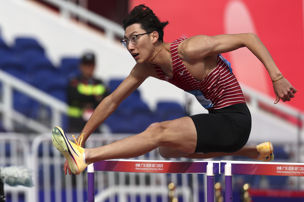 (SP)CHINA-15TH NATIONAL GAMES-ATHLETICS-MEN'S 110M HURDLES (CN)