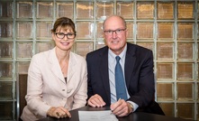 Elizabeth Lewis-Gray, METS Ignited chair, and Alexander Kachellek, Austmine chair, signed the agreement