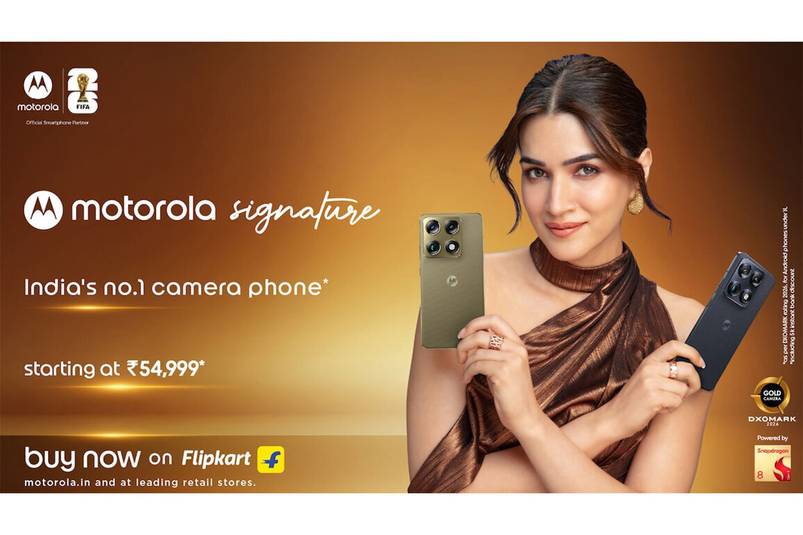 motorola Signature on sale with World's only Triple Sony LYTIA camera, DXOMARK Gold, Snapdragon 8 Gen 5--starting Rs. 54,999*