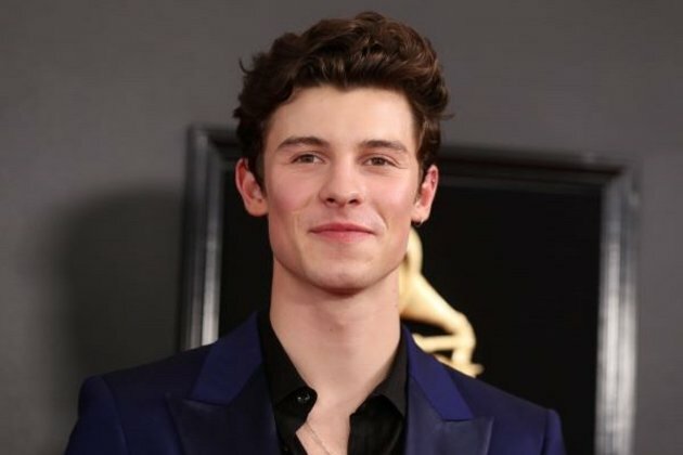 Shawn Mendes tumbles while posing for shirtless photo