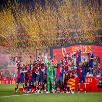 Kounde's late strike leaves Real Madrid gobsmacked as Barcelona lift Copa del Rey title with nail-biting 3-2 win