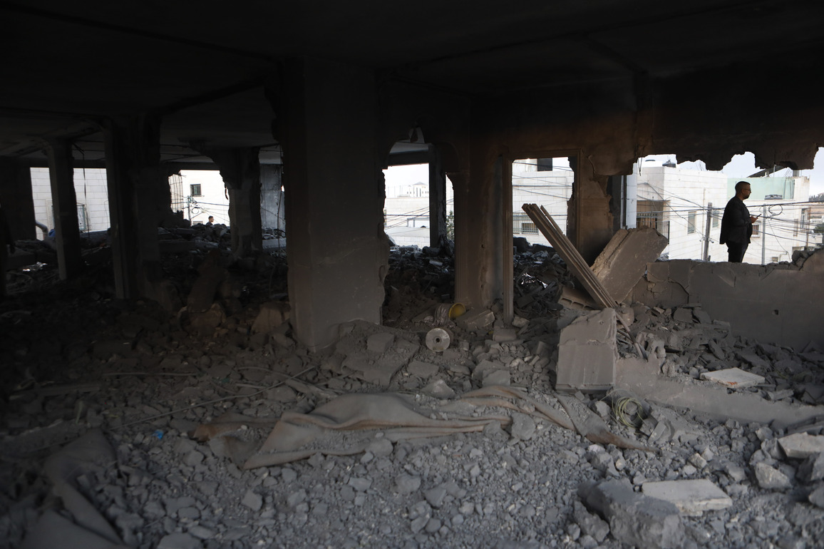 MIDEAST-WEST BANK-HEBRON-RUINS