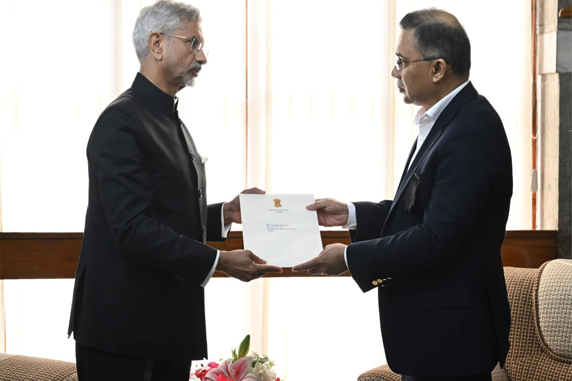 EAM Jaishankar hands over PM Modi's letter to BNP Acting Chairman Tarique Rahman in Dhaka, highlights "vision and values" guiding partnership
