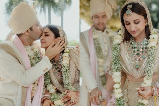 "Blessed to finally be Mr and Mrs!," First pictures from Parineeti Chopra-Raghav Chadha wedding